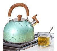 Bouilloire Sifflante Théière, Bouilloire À Sifflet En INOX avec Poignée Ergonomique, pour Cuisinières À Gaz Induction et Tout Feux