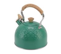 Bouilloire Sifflante Théière Cuisinière Motif de Bon Augure Pot Sonore Bouilloire à Sifflet en Acier Inoxydable Vert 2,5 L Bouilloire à thé Pot à thé Bouilloire à thé Bouilloire