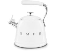 Smeg Bouilloire WKF01WH Style années 50 à sifflet Blanc