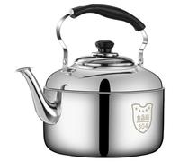 Bouilloire Sur La Cuisinière, 4L/5L/6L Acier Inoxydable Bouilloire Sifflante, Grande Capacité Eau Chaude Bouilloire, Convient À Tous Les Types De Poêles (Color : Silver, Size : 6L)