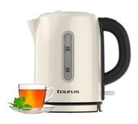 Bouilloire Taurus 1 L - 2400 W inox crème sans fil