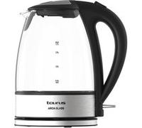 Bouilloire Taurus Aroa Glass Noir-Transparent noir et inox brossé