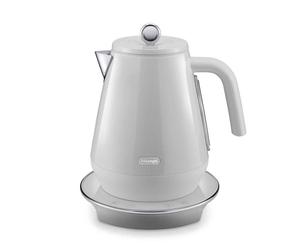 Bouilloire Température Réglable Delonghi Eclettica 1.7L Blanche - KBY2011.W