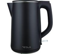 Bouilloire Tesla KT301BX, 1,5 l, 2200 W, arrêt automatique, acier inoxydable/noir