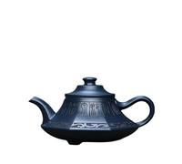 Bouilloire Théière en argile violette de 260ml, Pot sculpté à la main, infuseur de thé de boue azur, accessoires de thé Zisha chinois, théière, cafetière Petite théière