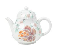 Bouilloire Théière en céramique peinte à la main forme de poisson porte-bonheur for infuser le thé, théière individuelle for une consommation personnelle, service Kung Fu spécial Infuseur À Thé