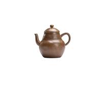 Bouilloire Théière japonaise en poterie brute de 150ml, Pot filtrant fait à la main avec trou boule, bouilloire chinoise filtre, ornements service thé Infuseur À Thé(B 10.2X8.8CM 150ML)