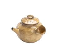 Bouilloire Théière japonaise en poterie grossière de 130ml, faite à la main, poignée latérale, Pot rétro, machine thé domestique, bouilloire Cha, ornements Infuseur À Thé(C 9.2X7.2CM 130ML)