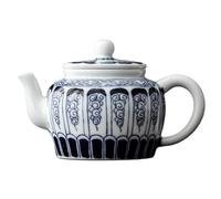 Bouilloire Théière ménagère chinoise rétro en céramique de grande capacité, avec filtre, théière Simple et exquise, service à thé de l'après-midi Petite théière