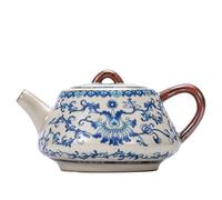 Bouilloire Théière Qinghua Ru Kiln, service à thé Kung Fu, pièce ouverte, en céramique, petite théière for une personne, bouilloire pierre coccinelle Infuseur À Thé