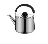 Bouilloire ThéIère Théière de cuisine adaptée au sifflet, bouilloire à gaz en acier inoxydable, domestique Bouilloire Vintage(18cm)