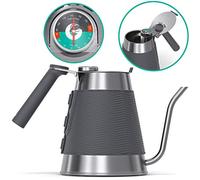 Coffee Gator True Brew Bouilloire col de cygne 1,5 l, plaque de cuisson de 17,8 cm et bouilloires à induction avec thermomètre intégré