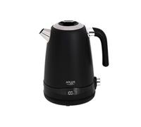 Adler Europe Bouilloire AD1295B Vintage 1,7 L inox Sans BPA Contrôle de température Sans fil Noir