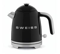 Bouilloire vintage - SWEISS - KTS9 - 1000 W - 1 L - Socle 360° - Noir
