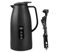Bouilloire Voiture 12V-24V 1,2L Électrique Inox avec Prise Allume-Cigare 24V, Chauffe-Eau Portable pour Café Thé Voyage Camping Camion