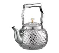 Bouilloires d'eau au design martelé de qualité supérieure - 1,2/1,6/2 L - Résistant aux empreintes digitales - Moderne - Indispensable pour la maison - Sans danger - Pour faire bouillir en acier