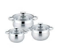 Bouilloires - Royal Swiss - Set de 3 - Inox - 3L, 4L et 6L - Compatibles tous feux