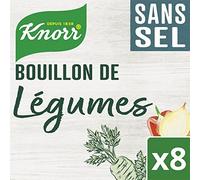 BOUILLON CUBES DE LÉGUMES SANS SEL X8 72G, KNORR, LOT DE 5