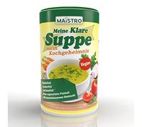 Bouillon de légumes végétalien et assaisonnement, sans déclenchement allergène, sans graisse de palme, simple, rapide et délicieusement préparé. 900g / 45Liter soupe de légumes avec du sel naturel.