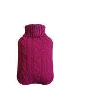 Bouillote Grand sac d'eau chaude de 2000 ml avec housse en peluche d'hiver, chauffe-mains mignon, réutilisable, doux, grand, bouillotte(Rose red)