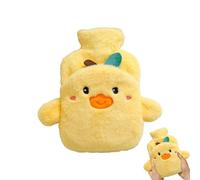 Bouillotte, 1 L, Motif Animé, Bouillotte En Peluche Douce, Protection Contre Le Froid En Hiver, Pour Détendre La Nuque, Le Dos, Les Pieds Et Les Mains, Confort, Motifs: Capybara, Grenouille, Canard