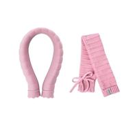 Bouillotte 1 lot de bouillotte en forme U couleur unie avec écharpe anti-fuite for dissiper le froid(Pink)