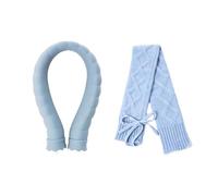 Bouillotte 1 lot de bouillotte en forme U couleur unie avec écharpe anti-fuite for dissiper le froid(Blue)