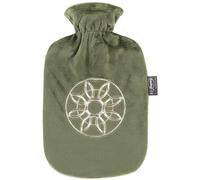 Bouillotte 2,0 l, matériau thermoplatique, housse en polyester, vert