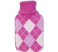 Bouillotte - 2 Litres - Housse tricotée - Motif Jacquart - GH025 St Helens Home and Garden