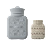 Bouillotte 300 ml en silicone pour micro-ondes avec manchon pour la chaleur et le voyage