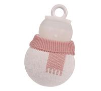 Bouillotte 320 ml Bonhomme de neige étanche avec housse - Sac en silicone chaud pour relaxation, utilisation en main, voyage, hiver, temps froid, Noël, usage