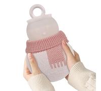 Bouillotte - 320ml Ensemble Mignon Bonhomme De Neige - Bouillotte En Silicone - Pour Femmes À La Maison En Voyage Pendant L'Hiver Par Temps Froid Pour Noël Détente Et Confort