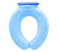 Bouillotte 850 ml en forme de U avec housse souple - Large ouverture pour ajouter des glaçons ou de l'eau chaude, pour soulager les douleurs cervicales et thérapie par le chaud et le froid à la maison