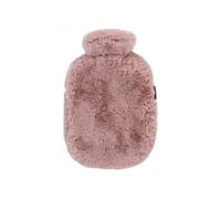 Bouillotte à eau déhoussable avec housse polaire - 2 L - Rose