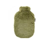 Bouillotte à eau déhoussable avec housse polaire - 2 L - Vert -