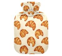 Bouillotte anti-fuite avec extérieur de protection amovible | 95 Polyester 5 Spandex Velvet Cover Warm Water Bag Cold Fever Cold Compresse Golden Pain Bakery