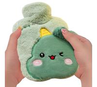 Bouillotte avec couvercle, bouillotte pour compresses froides et chaudes, housse pour animaux, bouillotte portable pour hiver, par temps froid