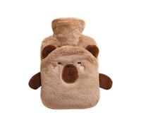 Bouillotte Avec Housse - 1L Protection Hivernale Design Animal - Poche D'eau Chaude Avec Housse En Peluche - Pour Femmes Et, Voyage, Lit, Blessures Sportives, Douleurs Menstruelles, Récupération Des