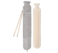 Bouillotte avec housse - 2 000 ml - Étanche - Chauffe-pieds - Réutilisable - Pour femmes, hommes, papas, cou, mains, jambes, taille, pieds, corps, camping, voiture