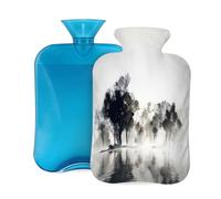 Bouillotte avec housse 2 L Arbre à encre pour adultes Chauffe-douleur/soulagement de la douleur