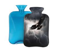 Bouillotte avec housse 2 L - Eagles Cleaved The Sky - Bouillotte pour adultes - Pour soulager la douleur