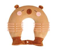 Bouillotte avec housse - Coussin de nuque en forme de U avec design animal, coussin chauffant d'eau, pour les douleurs musculaires, les femmes, les, les voyages, le lit, les blessures