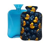 Bouillotte avec housse de 2 L - Canard jaune 3D - Pour adultes - Soulage la douleur