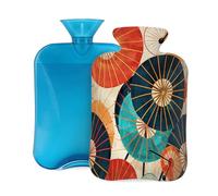 Bouillotte avec housse de 2 L, parapluie japonais pour adultes - Pour soulager la douleur