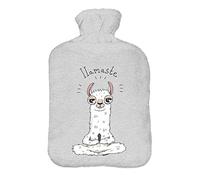 Bouillotte avec housse en polaire douce en caoutchouc avec couvercle 2 litres belle couverture en molleton Lamaste [092]