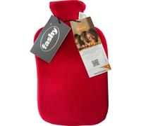 Bouillotte Avec Housse En Velours Doux Rouge Cerise 6530 42