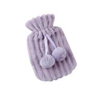 Bouillotte avec housse moelleuse - Housse en fausse fourrure douce de qualité supérieure - 1 L/2 L - Bouillotte pour des nuits douillettes et soulagement de la douleur - Pour femmes, personnes âgées
