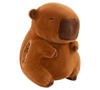 Bouillotte avec housse, poupée moelleuse en forme de Capybara avec bouillotte en caoutchouc ou froide, pochette de lit rechargeable pour plus chaleur et confort - Chaud