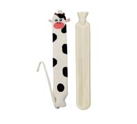 Bouillotte avec housse - Sac de thérapie par la chaleur réutilisable long 2 L | Porte-lit plus chaud pour les nuits d'hiver | Manches en peluche douce pour les mains et les pieds | Compress