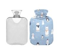 Bouillotte avec housse souple 2 L pour l'arthrite et les thérapies par le chaud et le froid Bolsa para agua Caliente para Dolor